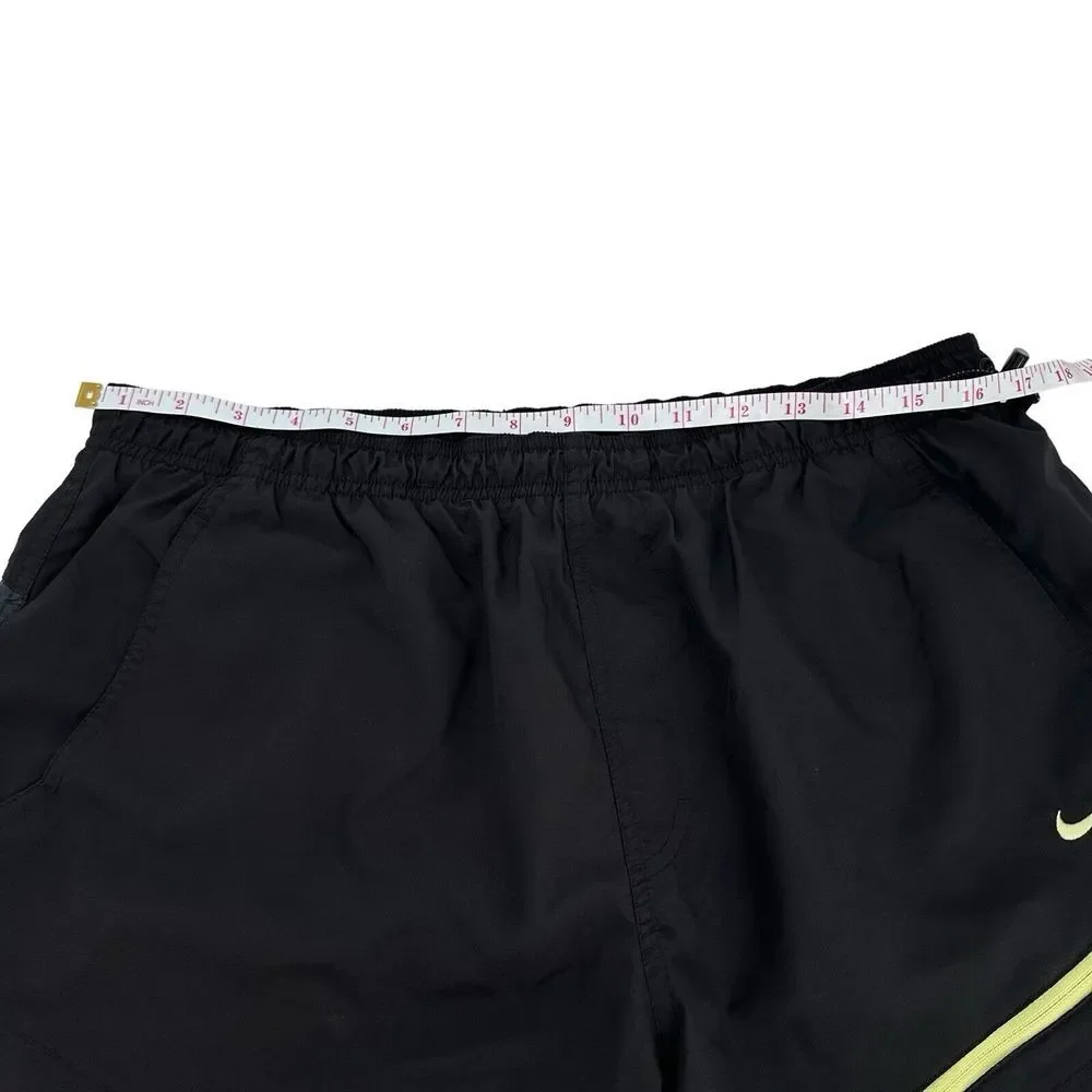 Vintage Y2K Nike Swim Shorts Men's‎ Size Large Black Trunks Fully Lined Pockets